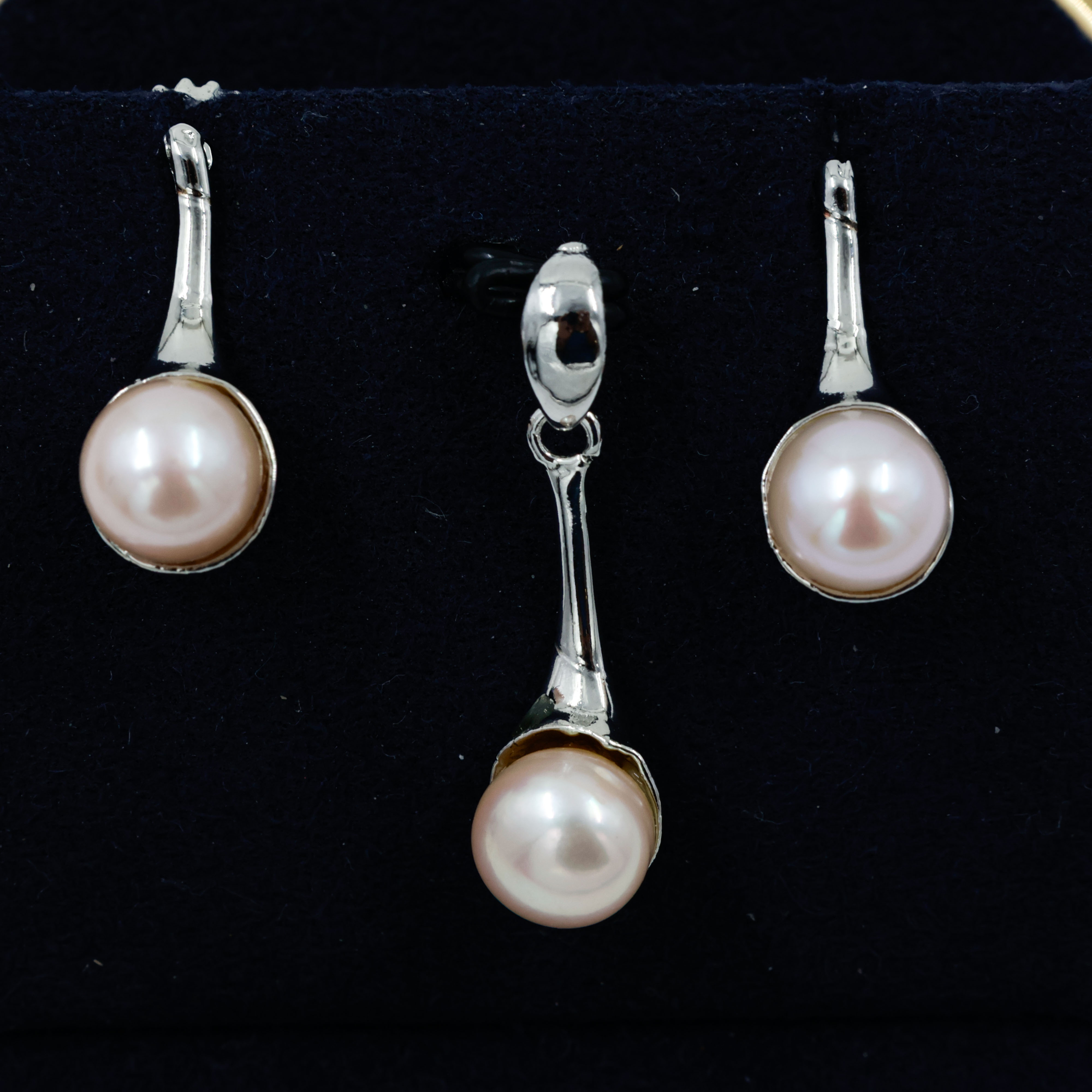 Pearl Pendant Set Without Chain